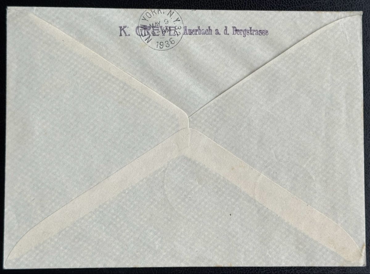 Tutti i francobolli: Zeppelinbrief 1936 LZ 129 Hindenburg – Usato da birsfelden venduto da tim0444 1