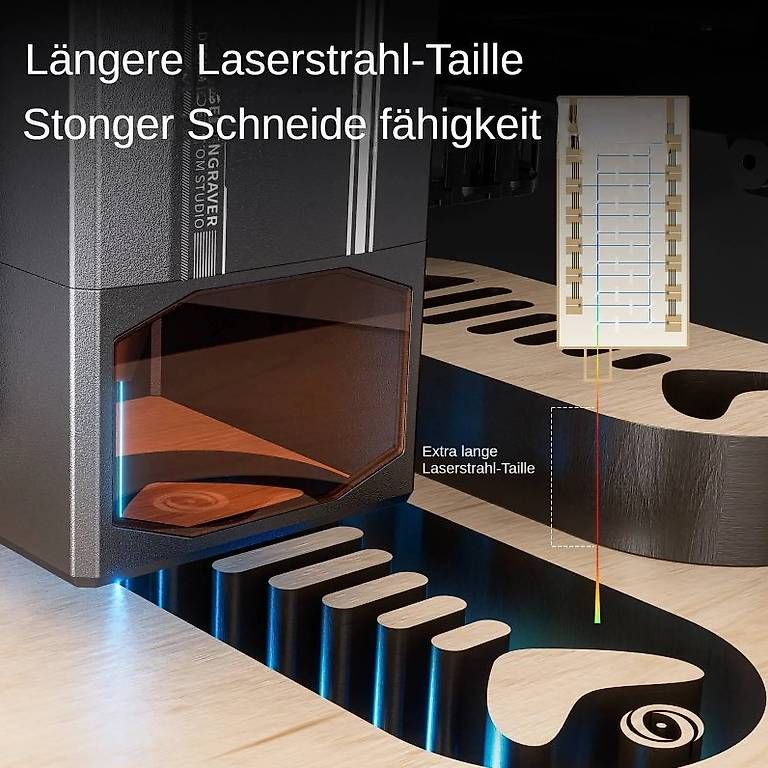 Atomstack Tutte le macchine: Atomstack A70 Max 360W Lasergravierer Mit F60 Air Assist Kit – Nuovo e nell'imballaggio originale da Malans GR venduto da BUYBEST-Schweiz 3