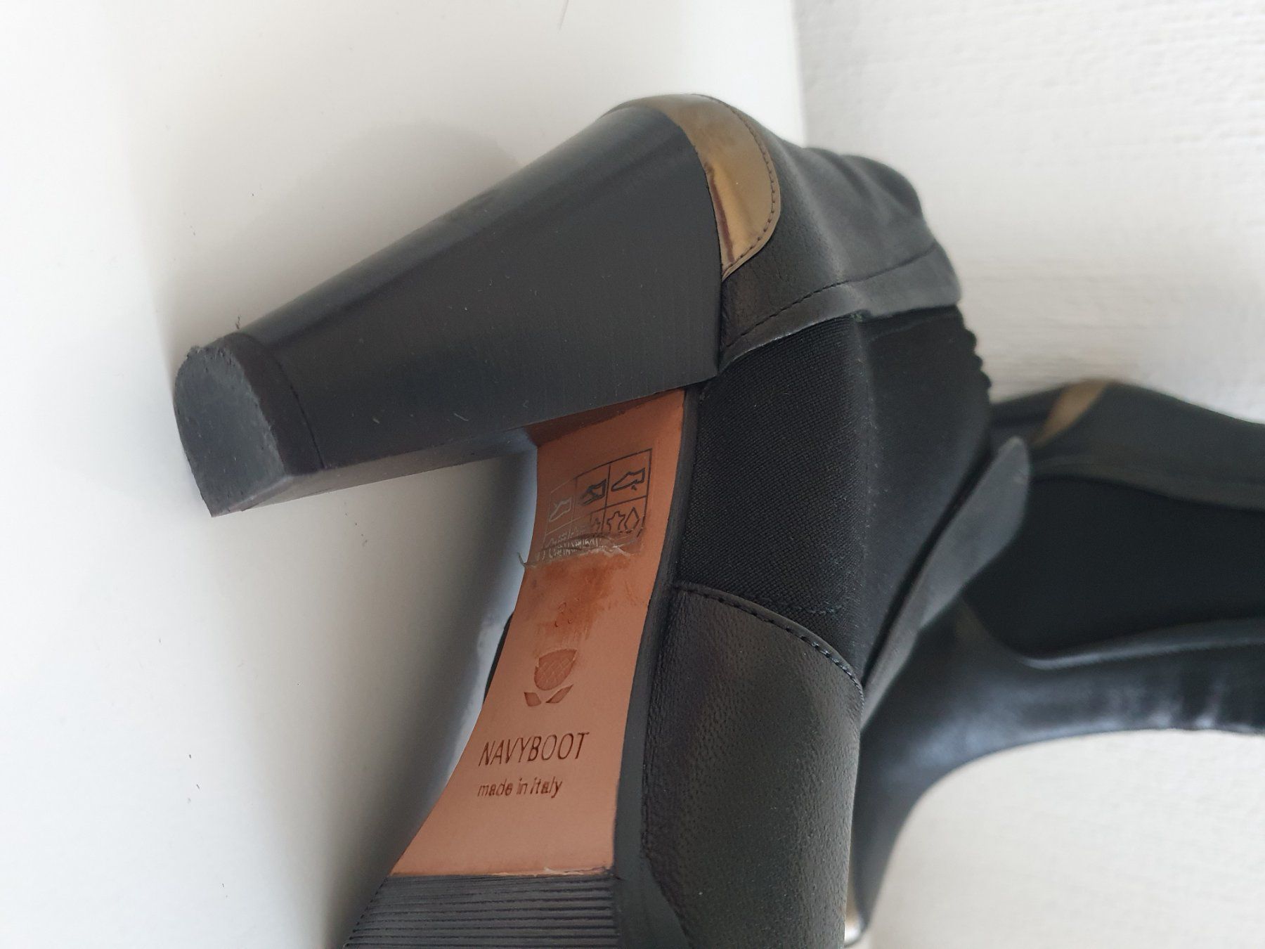 Navyboot Damenschuhe: Bottines noires à talons hauts Navyboot, pointure 39 – Neu (gemäss Beschreibung) aus Prilly von RoDyRe 7