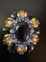 Lamo? 1890 Brosche mit Schmucksteinen