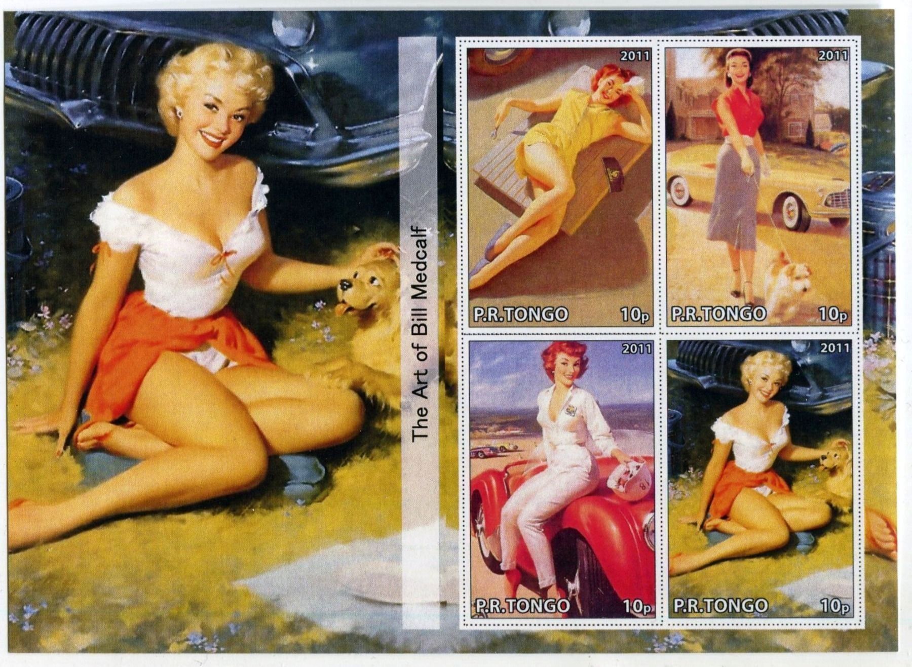 Alle Briefmarken: Block "Pin-up". Tongo – Neu und originalverpackt aus Basel von Butsch5