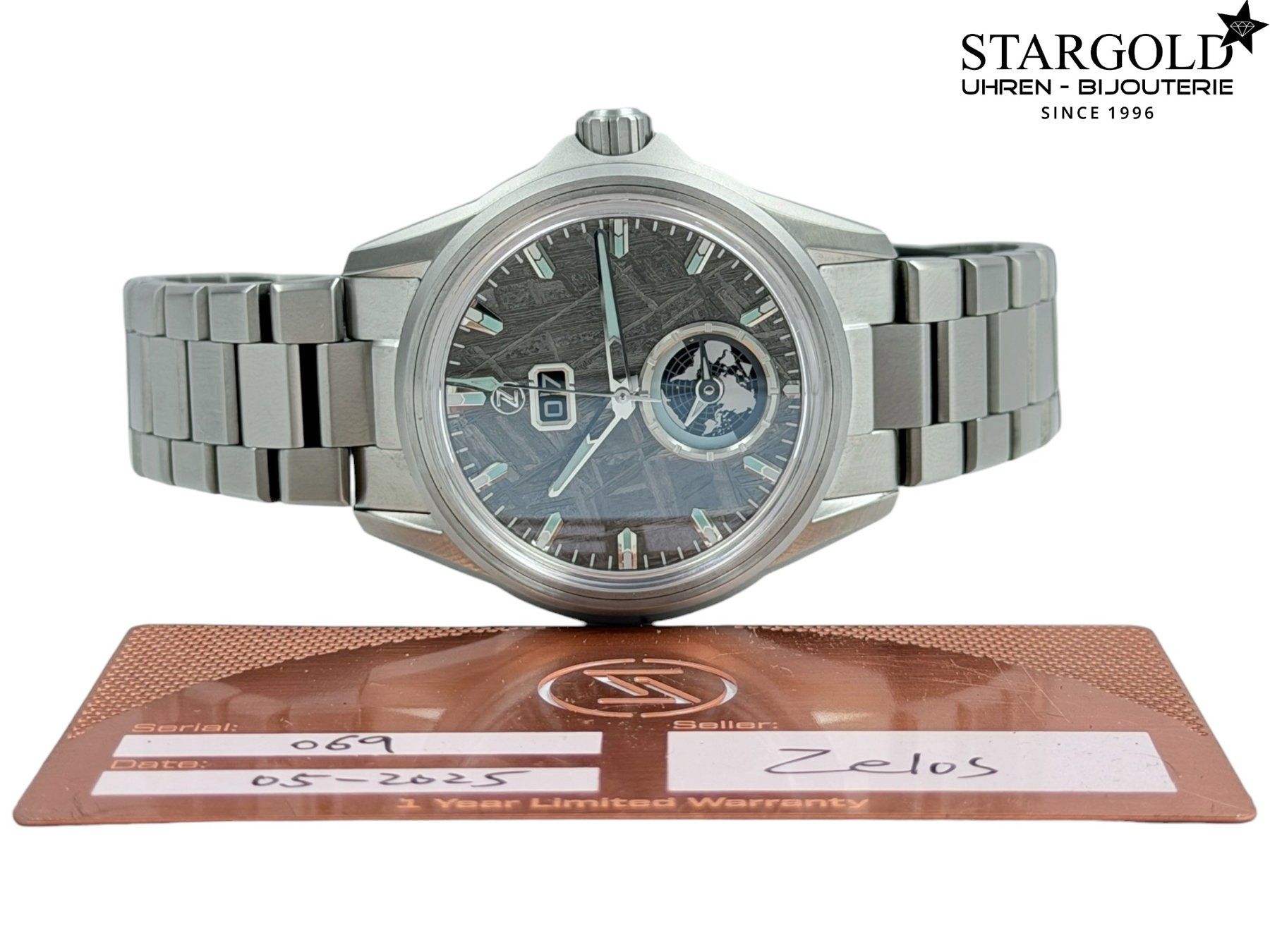 Orologi: Zelo Spearfish Dual Time TI "Meteorite" – Usato da Zürich venduto da Stargold-Uhren 8