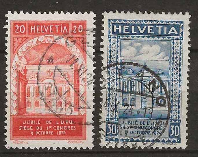 Tutti i francobolli: CH167 - UPU 1924 obl. – Usato da Trélex venduto da Phil_Albert