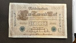 Banknote 1000 Mark Deutschland 1910