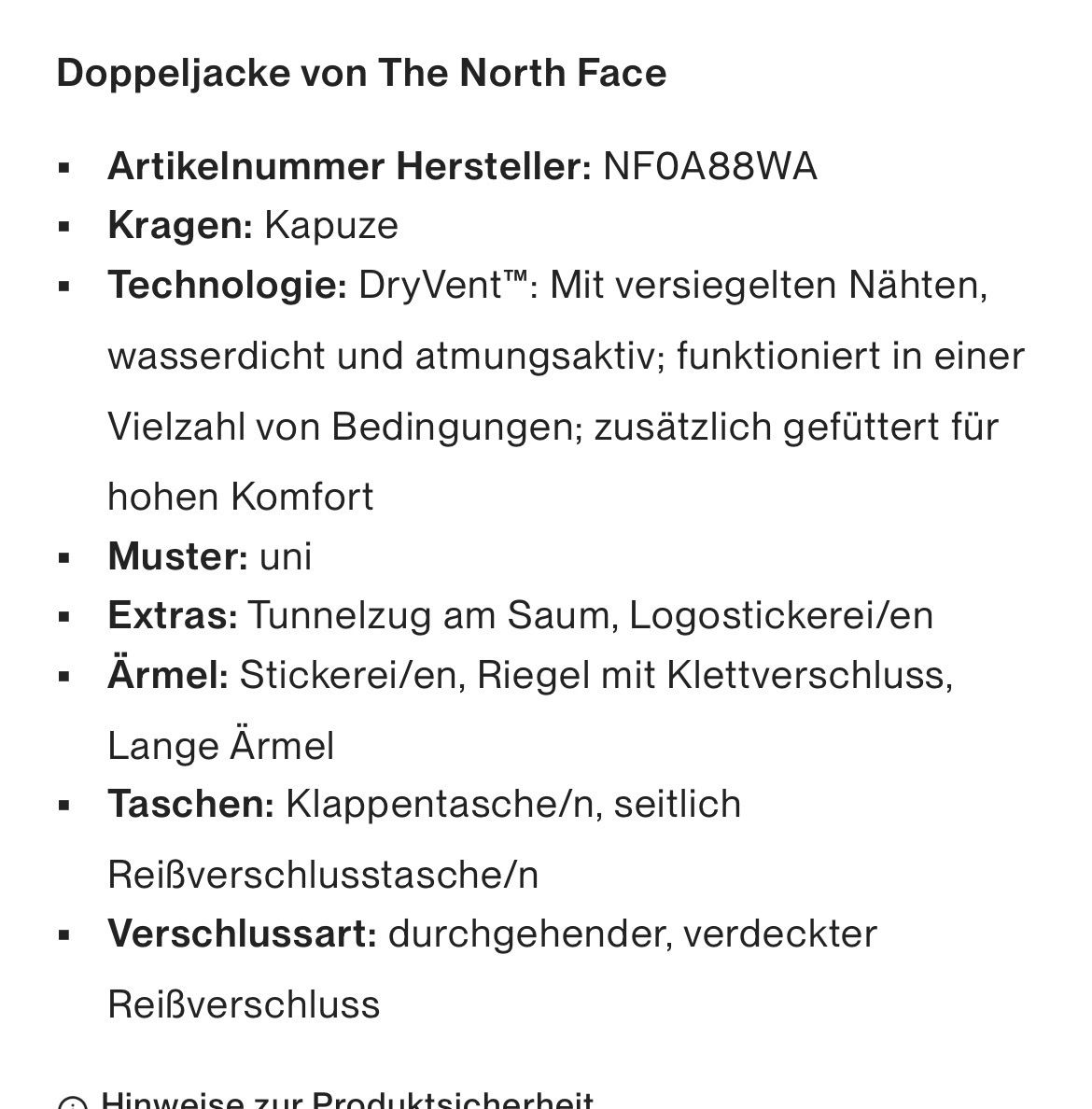 Giacche: The North Face Doppeljacke Petrol – Usato da Oetwil am See venduto da Bjk101 2