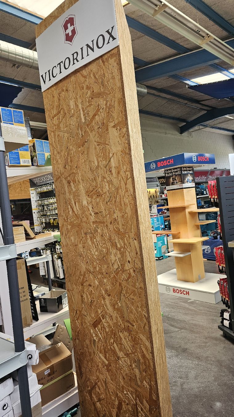 Scaffali: Holz Regal OSB mit Metallschienen – Usato da Koppigen venduto da Bracher_Mail-House 3