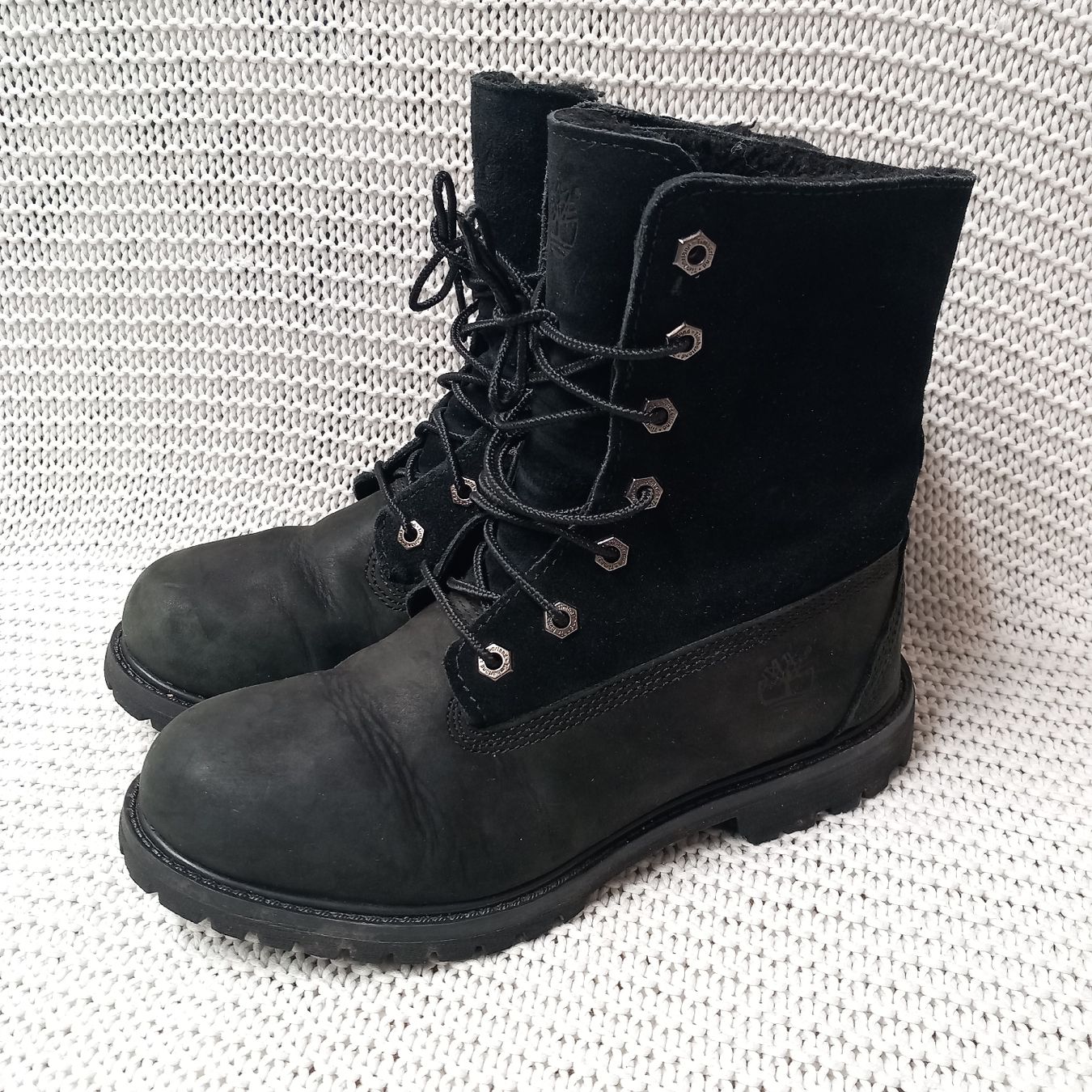 Timberland Damenschuhe: Timberland Boots Stiefeletten Gr.37.5 schwarz – Gebraucht aus Gwatt (Thun) von umwelt-brocki