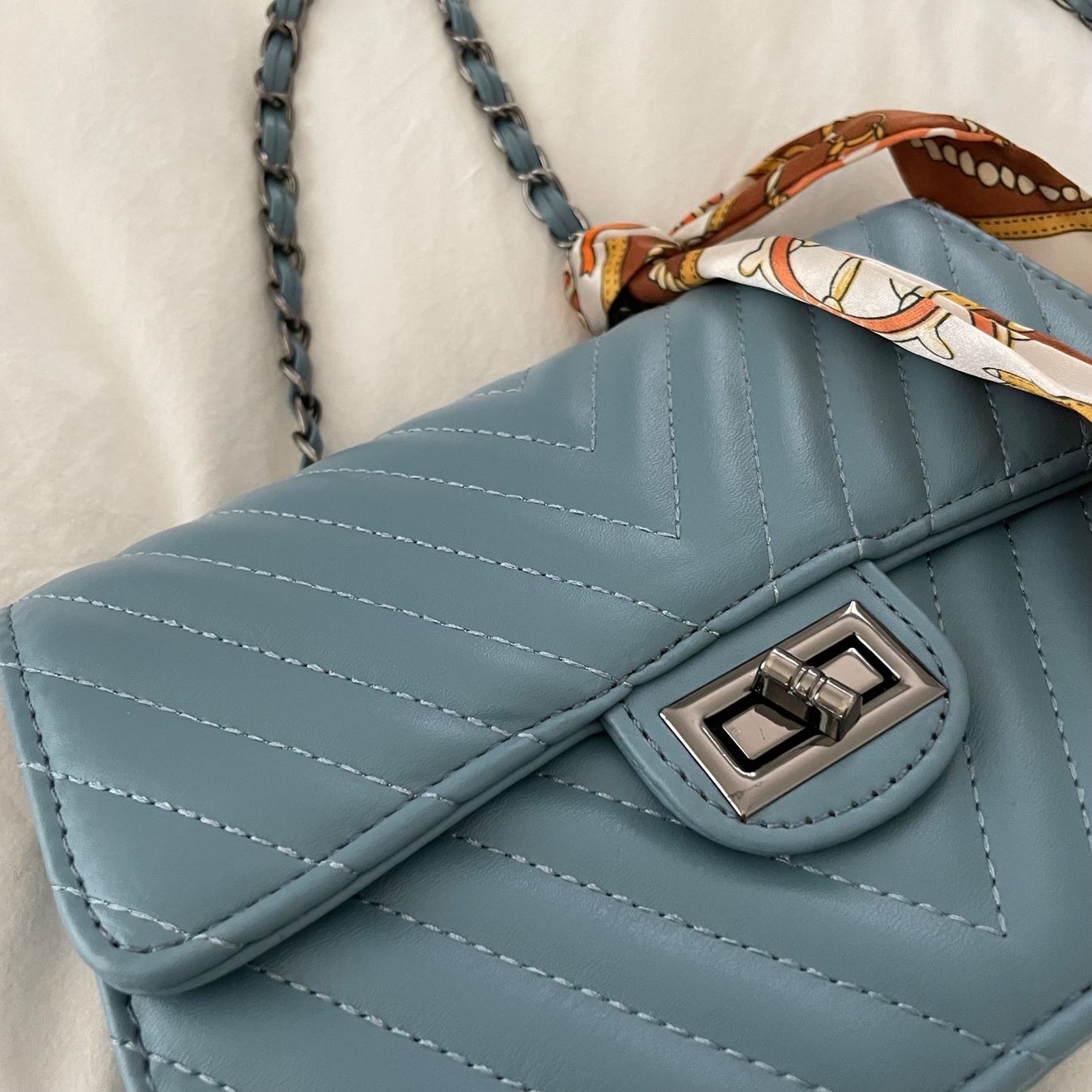 Borse da donna: Petrolblaue Tasche aus Kunstleder – Nuovo (secondo la descrizione) da Utzenstorf venduto da beatrice.ch 1