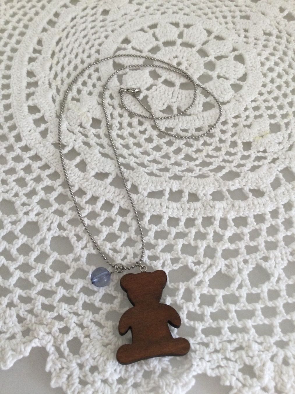 Colliers: Collier avec pendentif OURSON en bois – Neuf (Voir description) à Agiez par chouchanelle 3