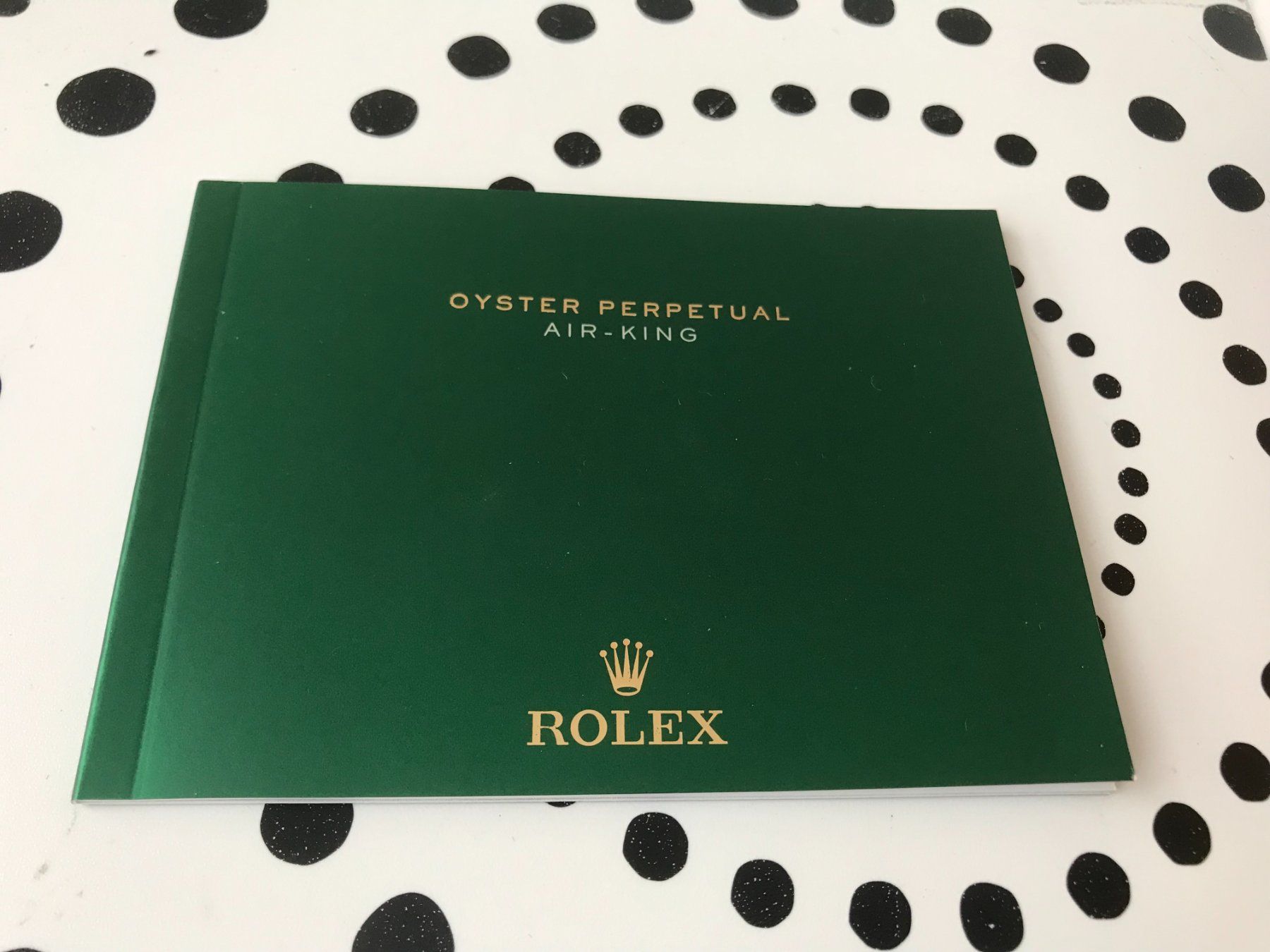 Documenti: ROLEX ORIGINAL - AIR-KING OPERATING - INSTRUCTIONS - DE !!! – Usato da Epalinges venduto da dream-watch