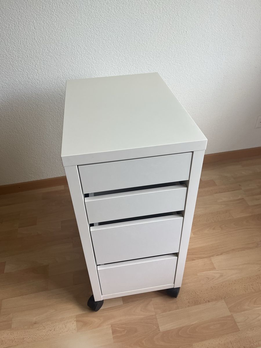Ikea Korpus: Rollcontainer IKEA Alex weiss mit 4 Schubladen gebraucht – Gebraucht aus Bern von mermaidv