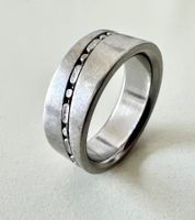 Massiver Bandring Edelstahl/Titan–Industrial Biker Style G59