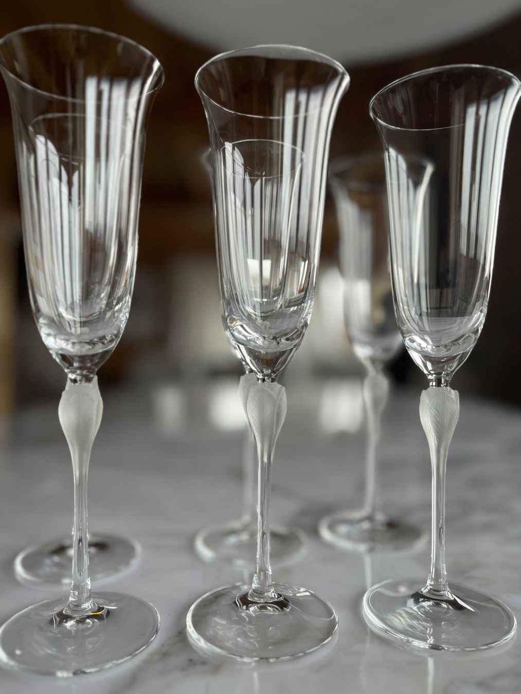 Bicchieri: Champagner/Sektkelche, Stiel in Tulpenform "frosted" – Usato da Bern venduto da cubus01