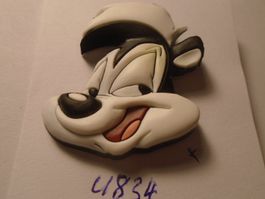 1 Pepe Le Pew Plastik Pin von Warner Bros, Jahr 1998 (U834)