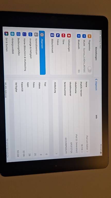 Tablet PC: ipad Gen 5 32 GB – Usato da Niederwil SG venduto da Gahler01 1