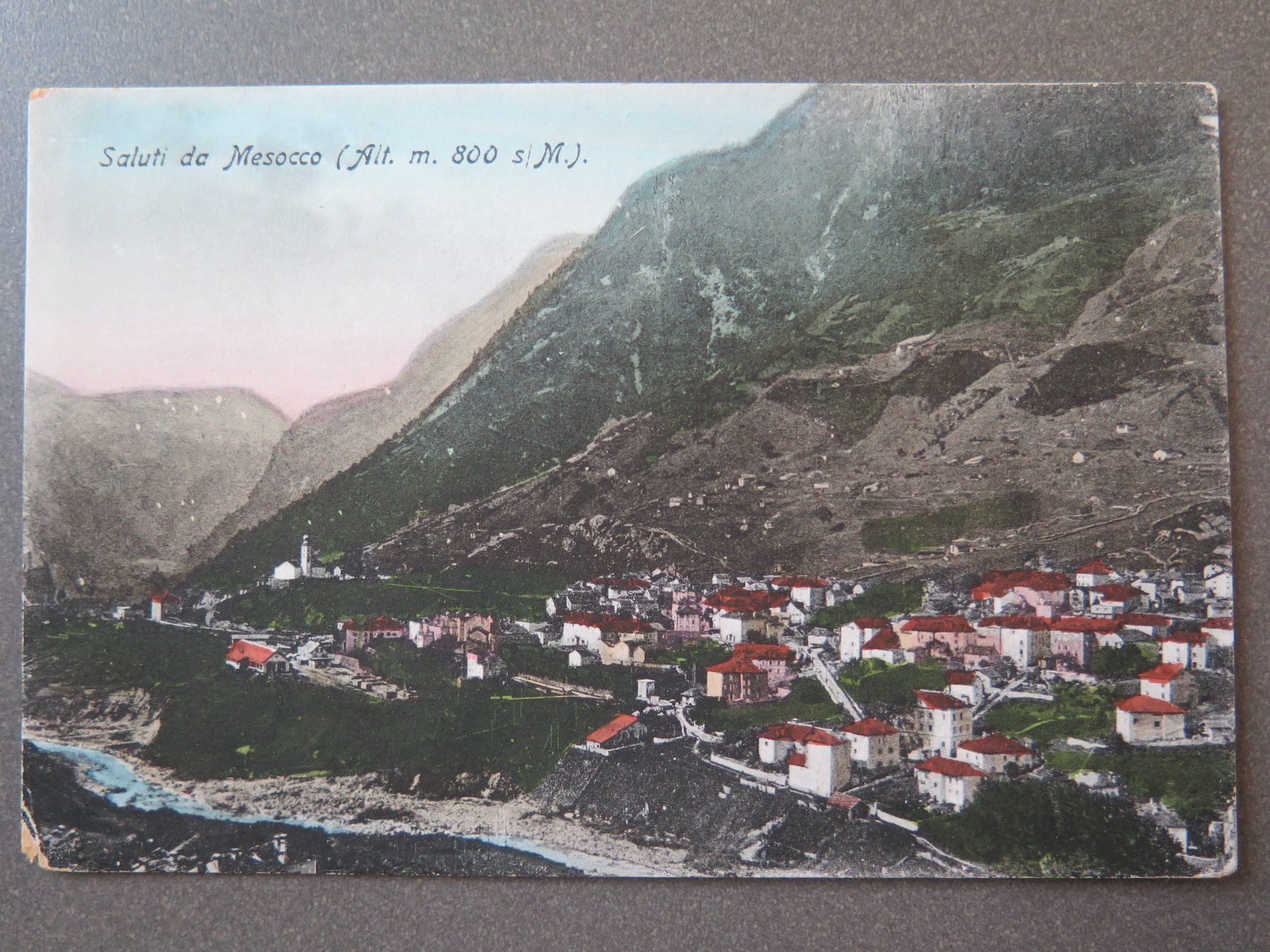 Ansichtskarten: MESOCCO - MISOX - SALUTI DA MESOCCO – Gebraucht aus Wittenbach von lipasal