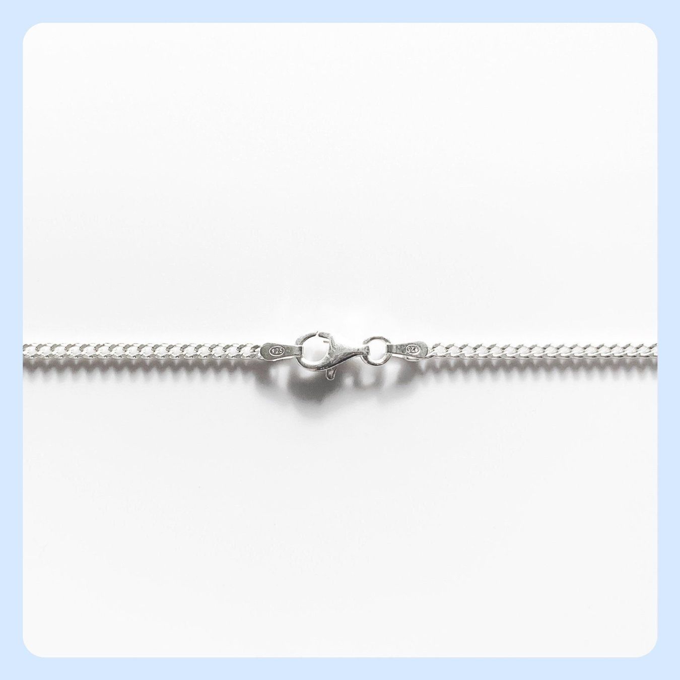 Catenine: Panzerkette Silber 925, 40cm, 2,04 mm – Nuovo e nell'imballaggio originale da Zürich venduto da Mevas_Silber