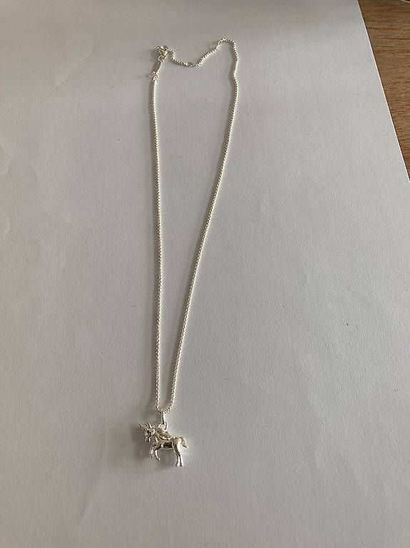 Thomas Sabo Catenine: nie getragene Thomas Sabo Kette, echt Silber, mit Einhorn – Nuovo e nell'imballaggio originale da Otelfingen venduto da pat_8jmb 1