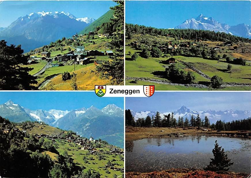 Cartoline postali: VS - Zeneggen – Usato da Ottikon b.Kemptth. venduto da Neptun1974