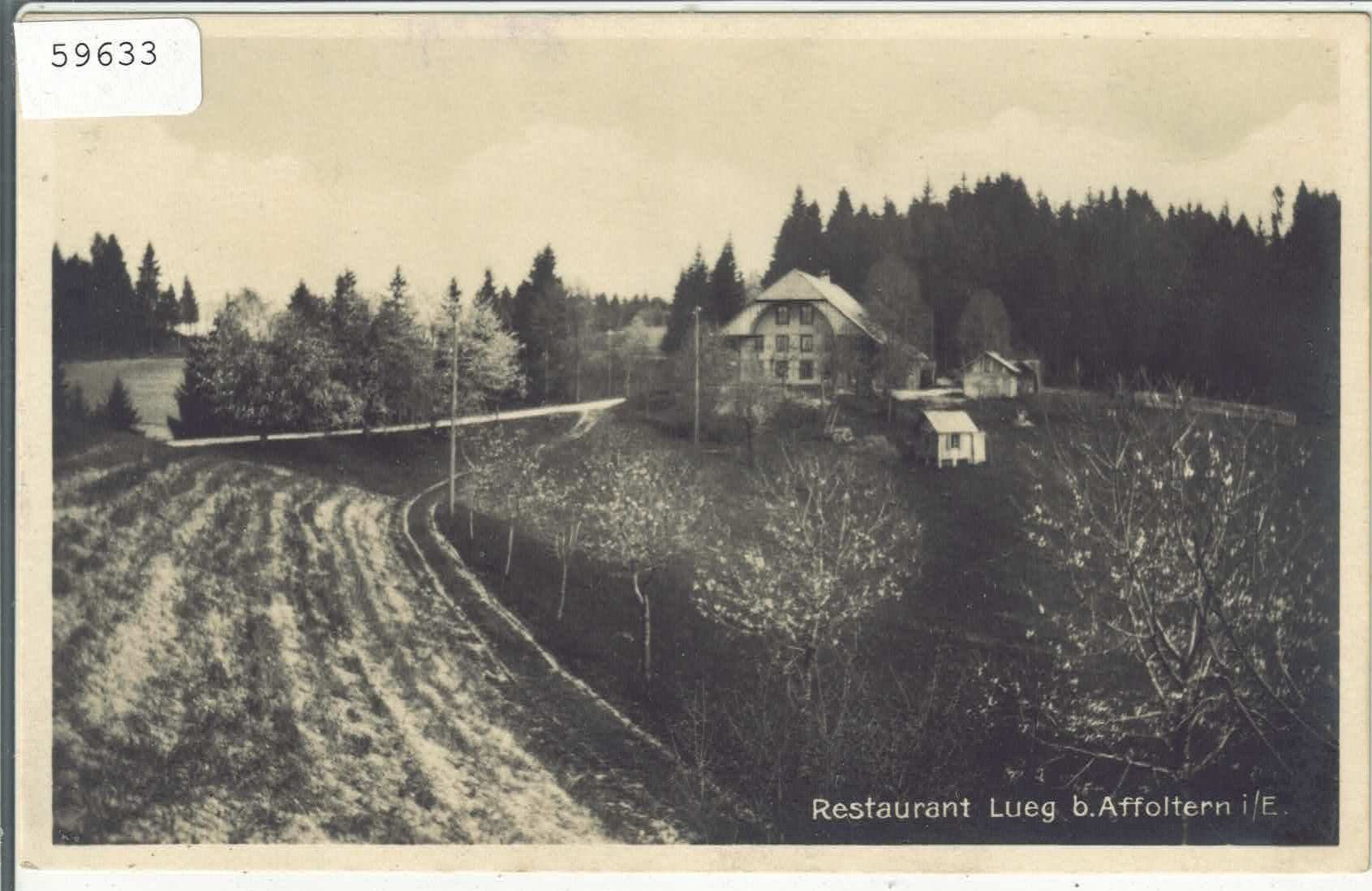 Cartoline postali: Restaurant Lueg bei Affoltern i./E. – Usato da Ettingen venduto da Kartenplanet