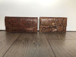 2 Magnifiques pochettes vintage en cuir de serpent! 46
