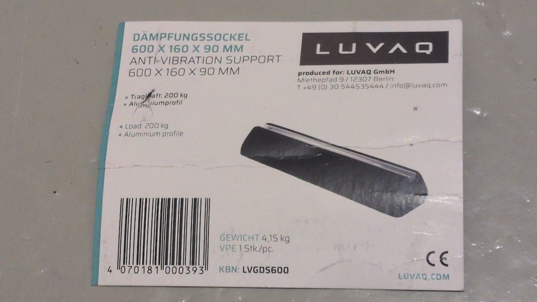 Altro in Decorazioni & Accessori: 2 Dämpfungssockel GDS600, 60cm – Nuovo (secondo la descrizione) da Dietlikon venduto da Mankai 1