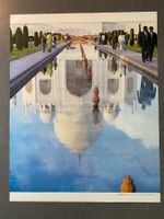 Original Vintage Poster - Taj Mahal / Alles gespiegelt
