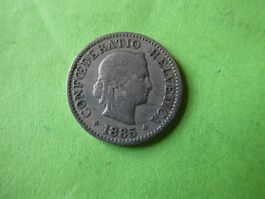 Schweiz 1885,  5 Rappen