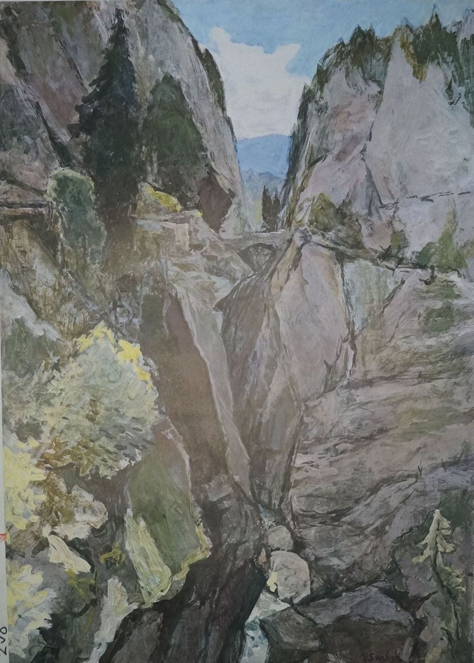 Foto & Immagini: Schulwandbild   Viamala oder Schlucht – Usato da Härkingen venduto da sammelbecken