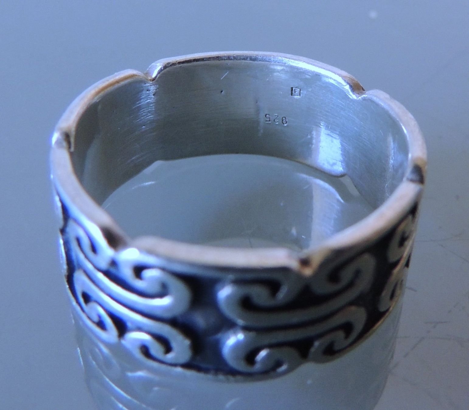 Anelli: Silber 925 Fingerring Gr. 57 – Usato da Waldenburg venduto da schaller707 3