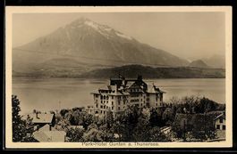 AK Gunten a. Thunersee, Park-Hotel, 1928