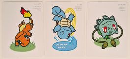 Kanto Starter (Bulbasaur / Squirtle/ Charmander) Taruka Set