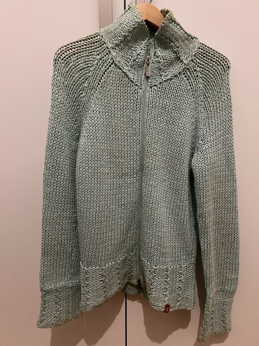Esprit Maglioni & Felpe: edc by Esprit Cardigan, size S, knitted, mint green. – Difettoso da Basel venduto da Harper.G