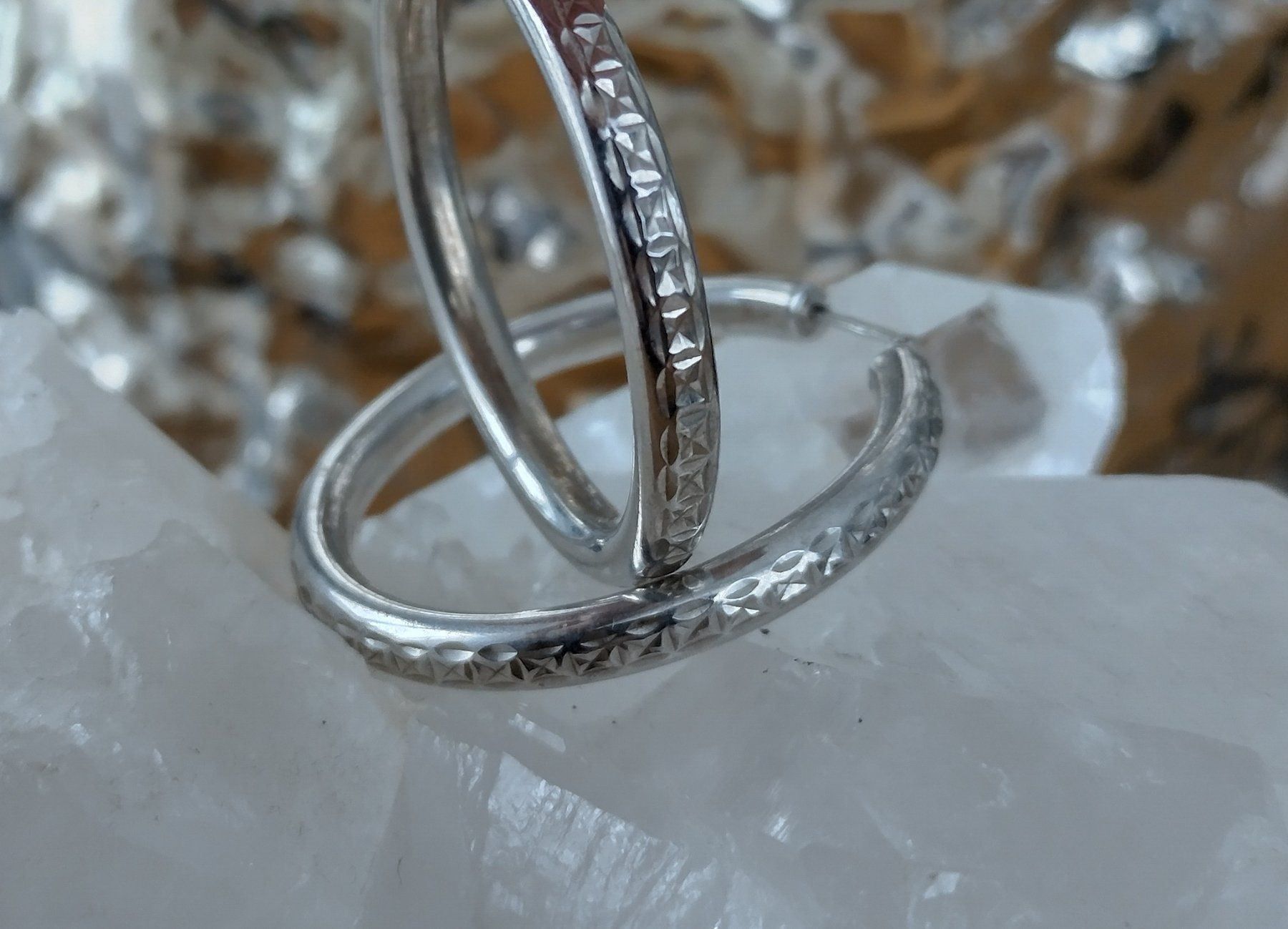Orecchini pendenti & Orecchini a lobo: GROSSE CREOLEN OHRRINGE IN 925 SILBER – Usato da Romanshorn venduto da BoutiqueA