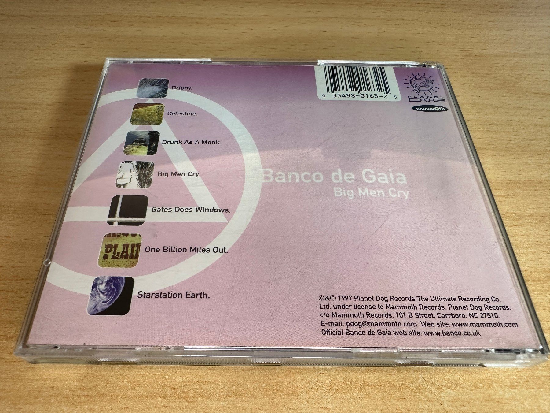 CDs: Banco De Gaia - Big Men Cry – D'occasion à Rikon im Tösstal par Alpenmutz 1