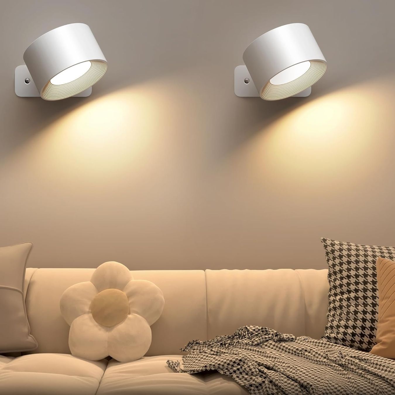Lampade: 2 Stück Touch-Control LED Wandleuchte Innen – Nuovo e nell'imballaggio originale da Châtelaine venduto da topshop.switzerland