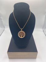 Collier arbre de vie couleur doré rose