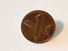 1 Pin 1 Cent Münze