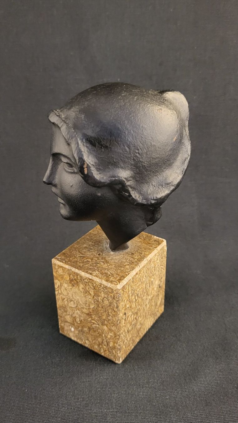 Figuren: Bronze-Portrait auf Stein-Sockel – Gebraucht aus Basel von spinne02 2