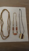 3er Set Vintage Halsketten, Modeschmuck