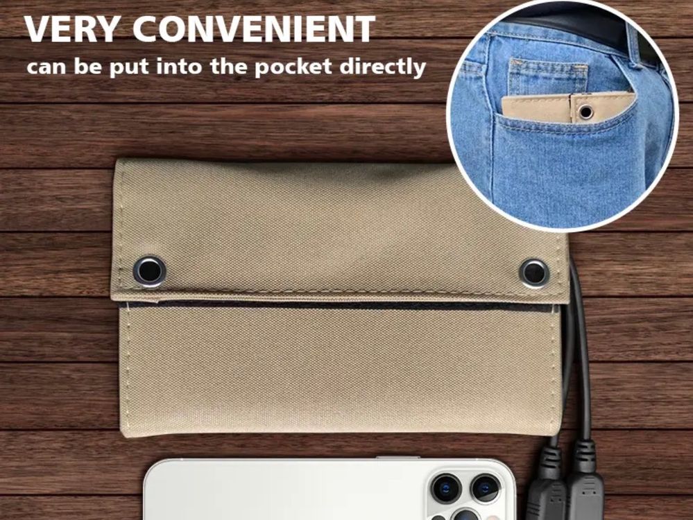 Dispositivi a energia solare: Flexibles Solarpanel 5V, 2 USB, 10 Watt, Telefon & Powerbank – Nuovo e nell'imballaggio originale da St. Gallen venduto da Stirnrunzler 6