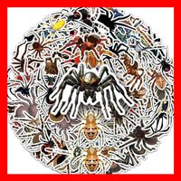 Spinne Spider Arachnophobie Aufkleber 50 tlg Stickerset