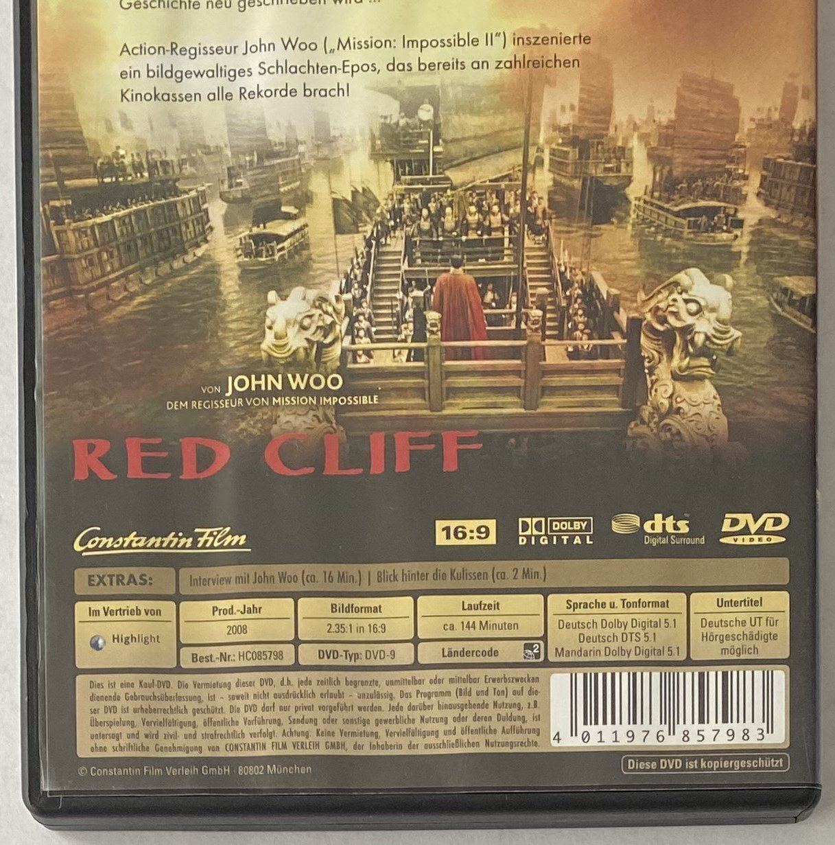 Tutti i DVDs: Red Cliff – Usato da Flums venduto da Asquillo 2
