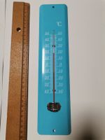 Blaues Thermometer gut erhalten für Haus & Garten ☀️, Sommer