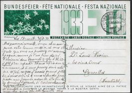 1933 BILD-BF-Karte 58d o BRENETS 1.VIII. SBK 250.- ab 1.-