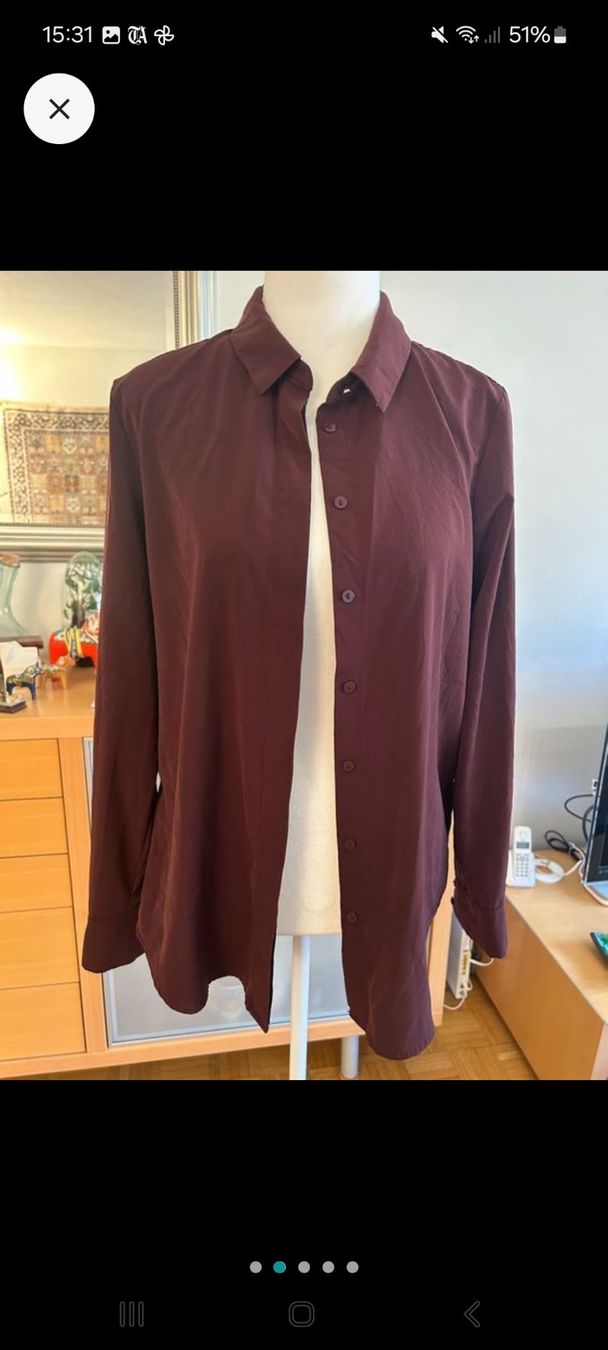 H&M Camicette: Bordeauxrote Bluse – Usato da Zürich venduto da Nadsh 1