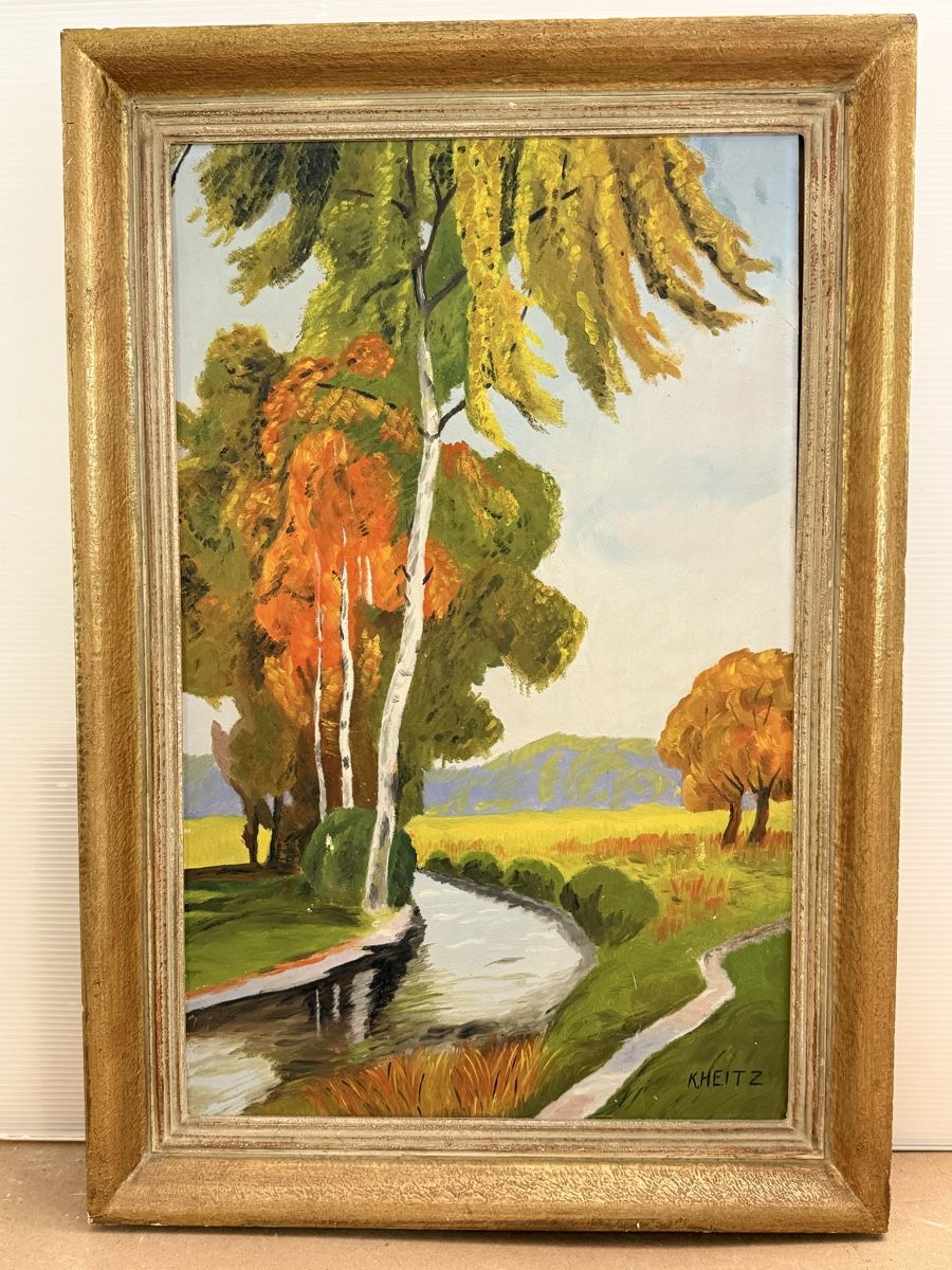 Dipinti: Ölgemälde - Landschaft - K.HEITZ – Usato da Solothurn venduto da NUVICO 1