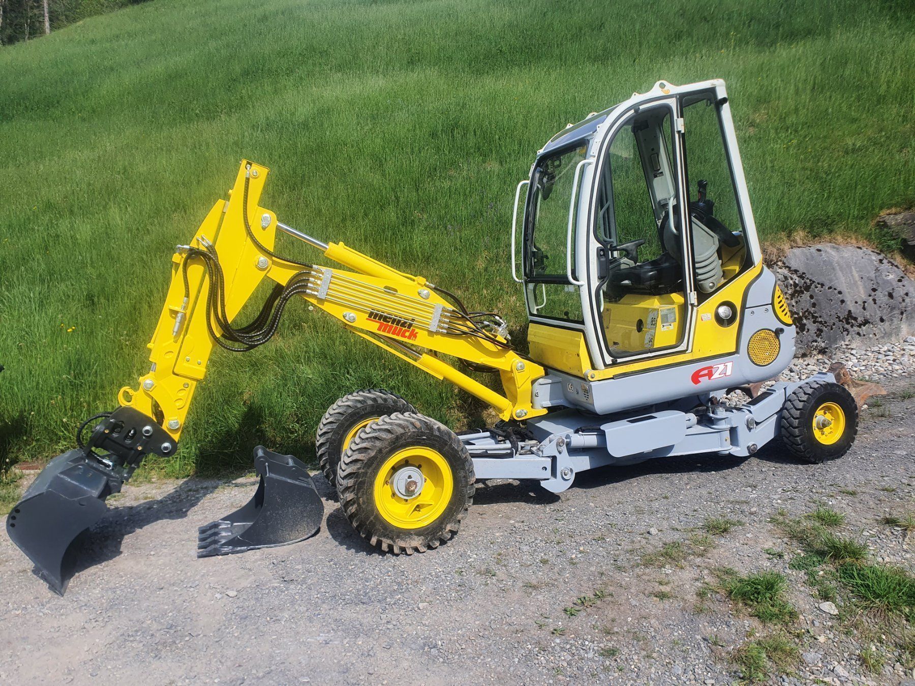 Menzi Muck Bagger: Schreitbagger Menzi Muck A21 Mobil – Neu (gemäss Beschreibung) aus Frutigen von glory03