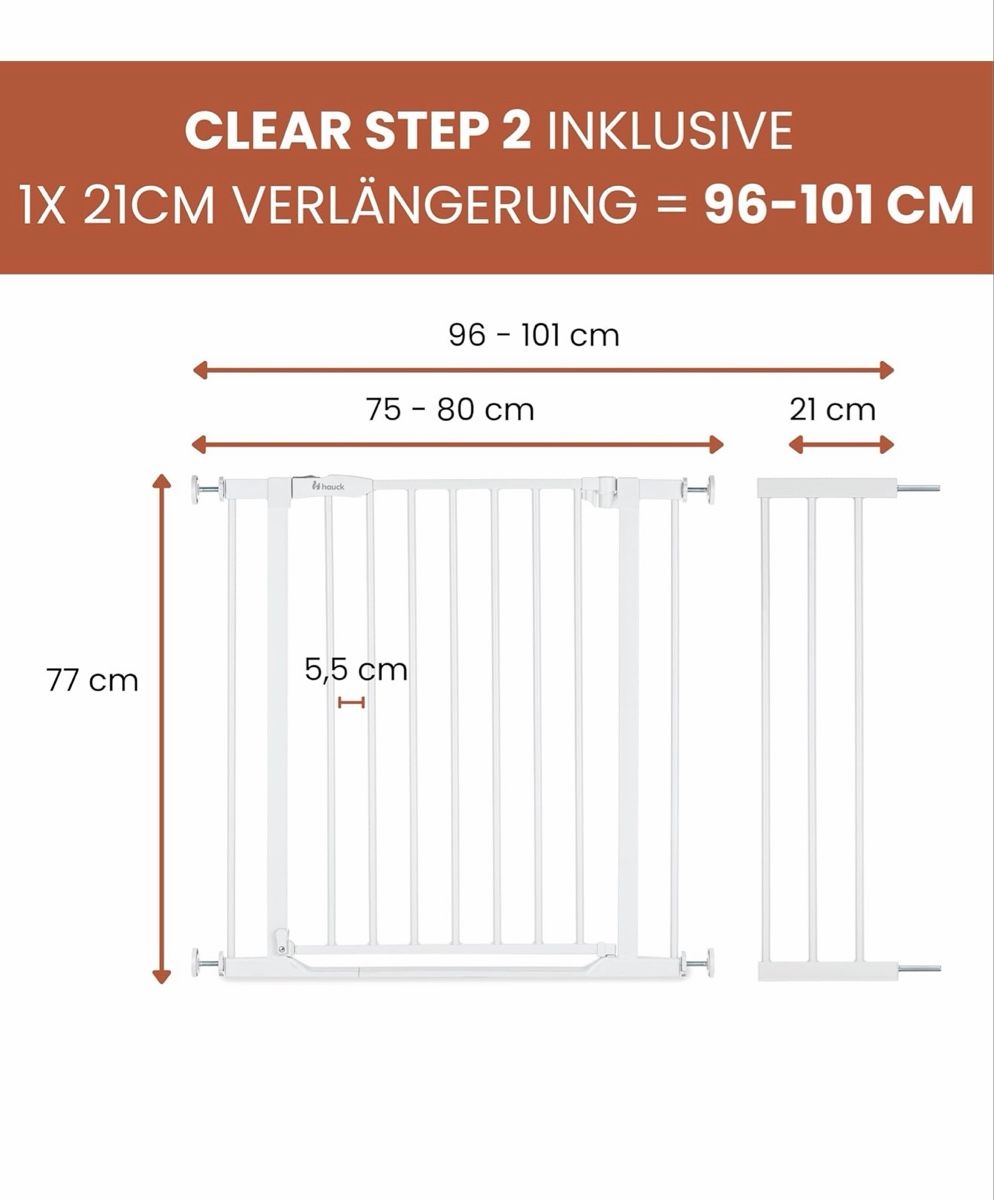 Sicherheit: Clear step gate 96-101 cm  – Gebraucht aus Zürich von mil_tg8p 2