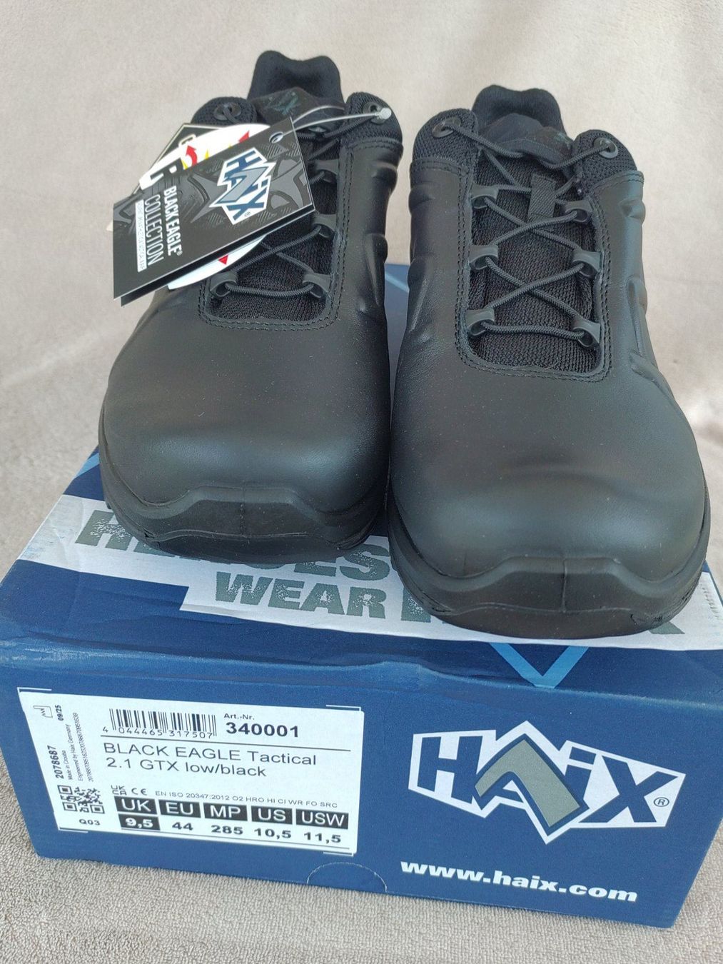 Haix Herrenschuhe: Sicherheitsschuhe schwarz HAIX  Gr 44 – Neu und originalverpackt aus Strengelbach von Phorensic_30
